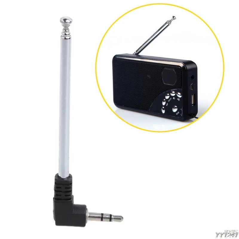 

1x 3.5mm Radio Receiver Antenna Stainless Steel Multi-Purpose Interface FM Radio