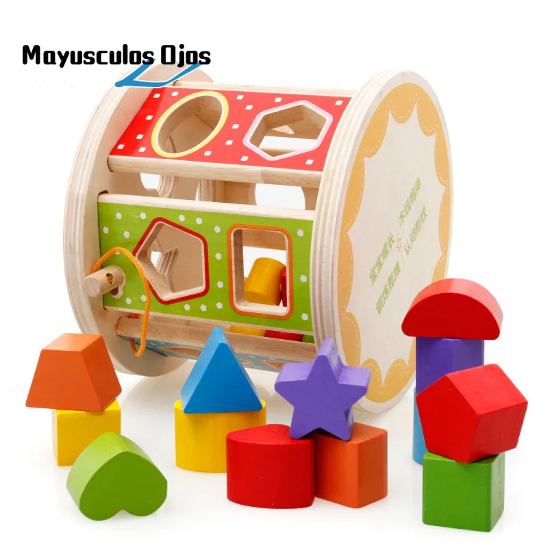 

ZH 1PC Children's Early Learning Building Blocks Geometric Shapes Disassembly Blocks Intelligence Box Educational Toys