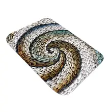 Шикарный 3D вращающийся галька печать ковер коврик для прихожей Противоскользящий ванная комната Впитывает Воду Ковер кухонный коврик/ковер