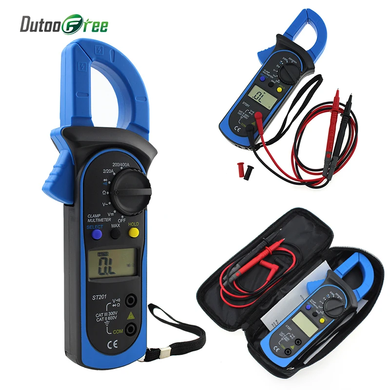 

Dutoofree voltmeter Current Clamp Meter AC / DC digital multimeter mini professional voltmeter Test Probe
