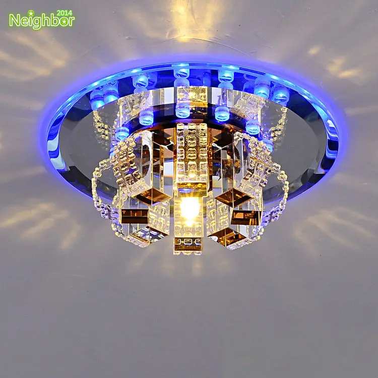 

Modern Crystal LED Ceiling Light corridor Aisle Hallway Lamp Living Room Indoor Fixture Lighting Recessed and Surface In Wall