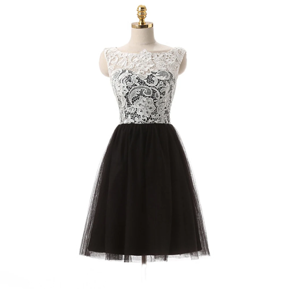 semi formal black and white attire