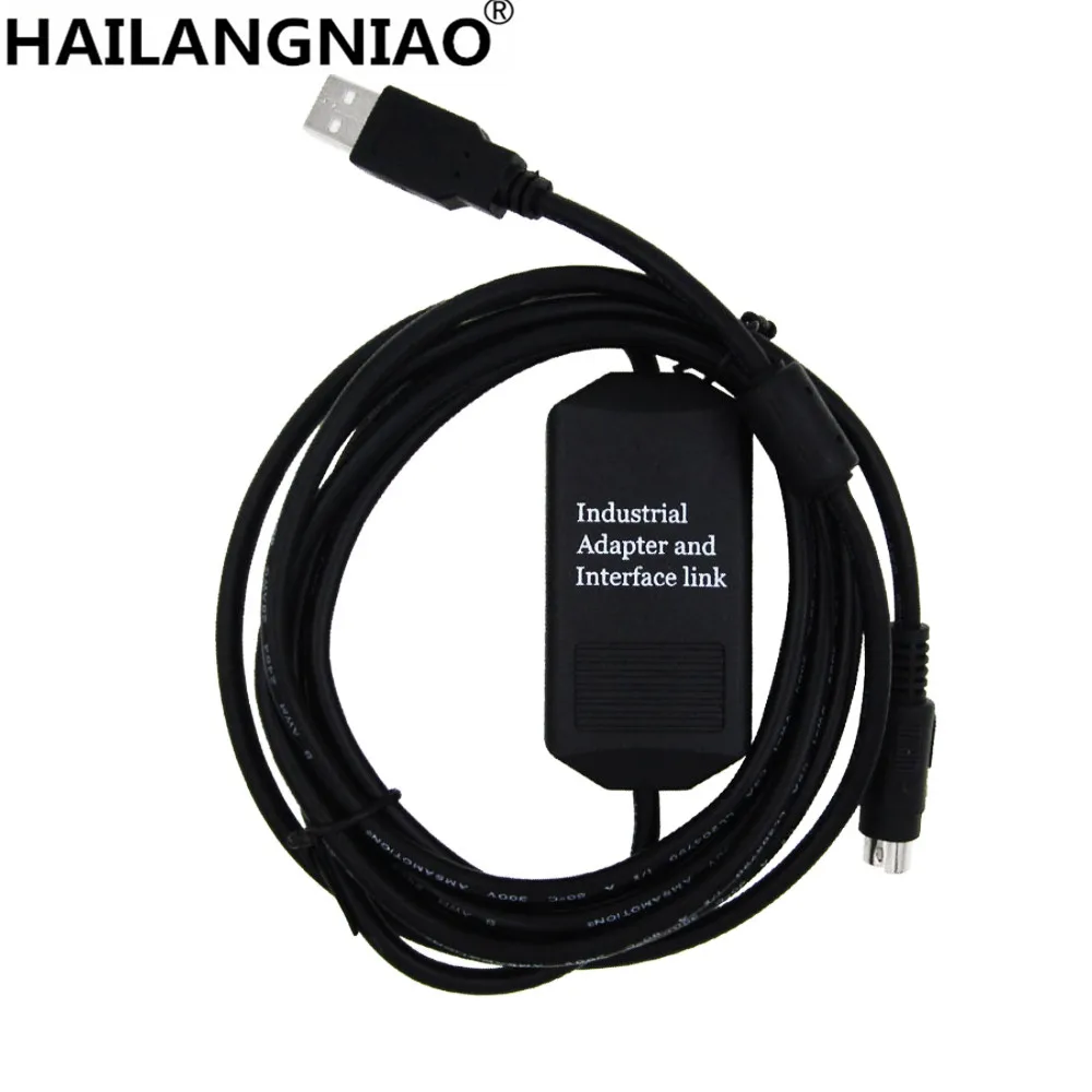 Для FX1N FX2N FX1S FX3U серии PLC Кабель для программирования USB SC09 FX загрузки Кабели к RS422