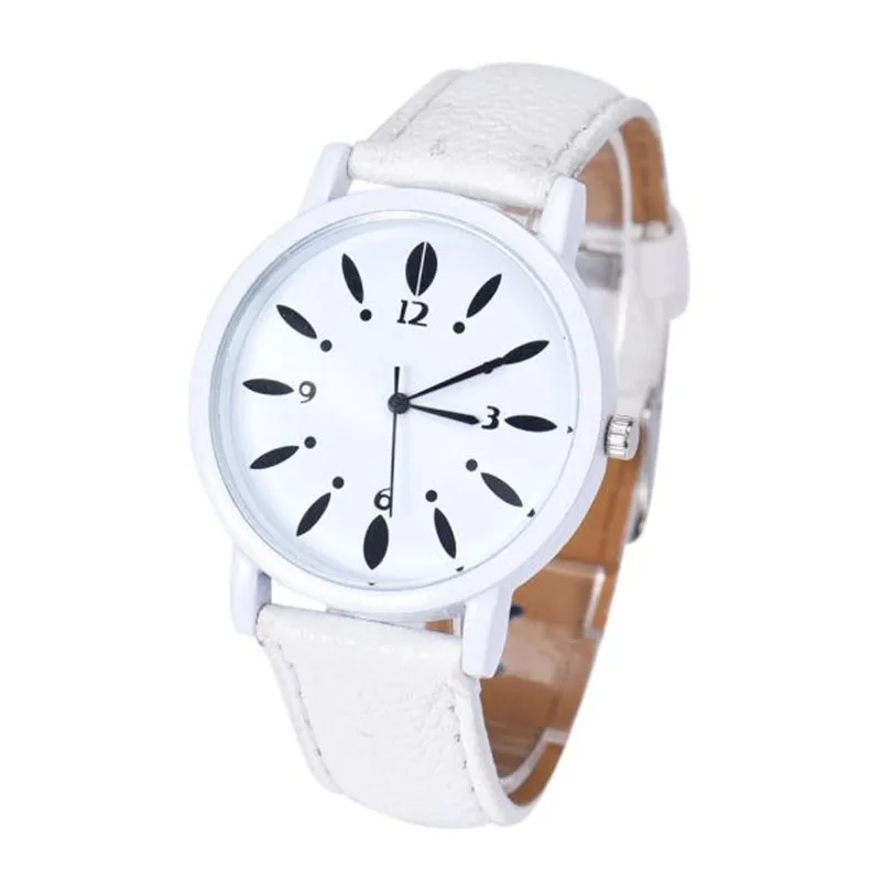 NEW Fashion women's watches casual watches Hook Buckle Leather Band Analog Alloy Quartz Wrist Watch clock montre femme M18 (2)