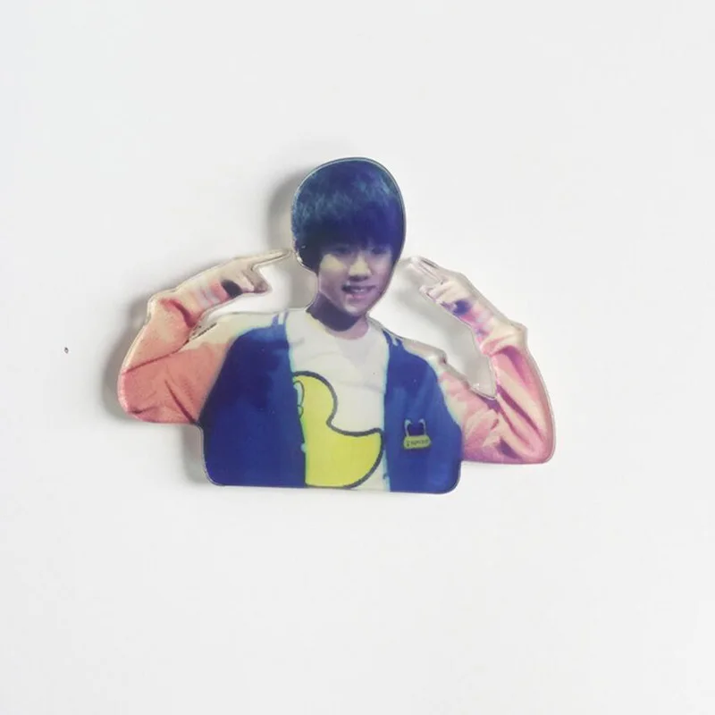 Милые забавные мультяшные Броши TFBoys Karry Roy Jackson акриловые броши значок брошь для