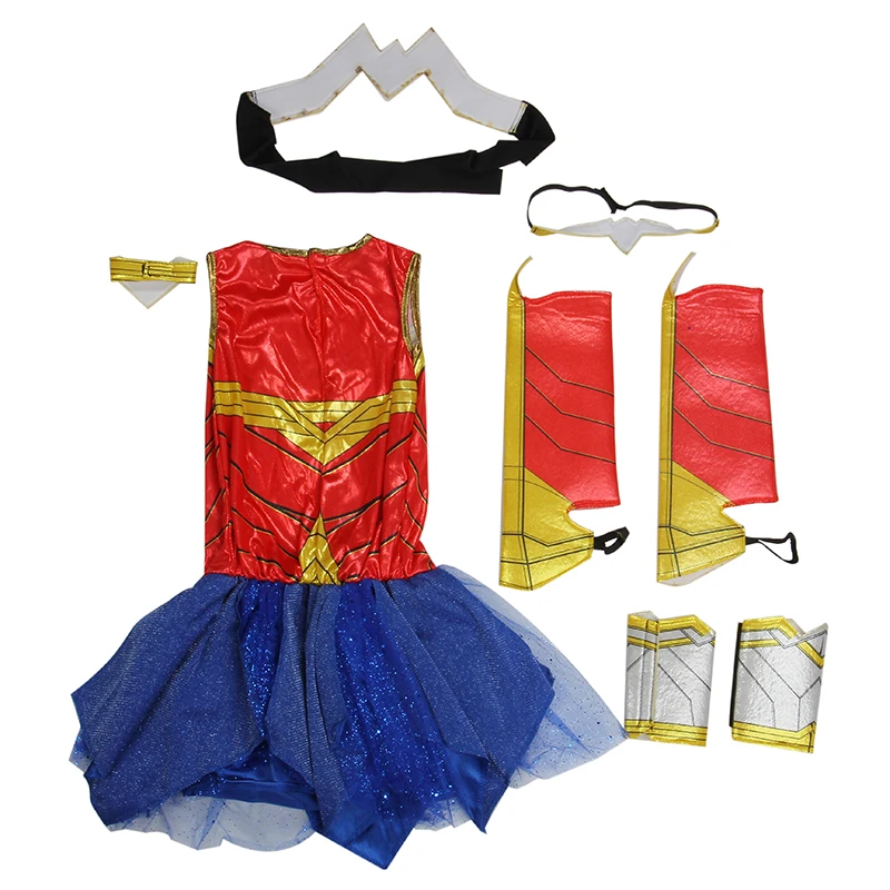 Selegere 30 шт. Wonder Woman Косплэй Deluxe Child на заре справедливости DC Superhero Wonder Woman Хеллоуин костюм Обувь для девочек принцесса Диана