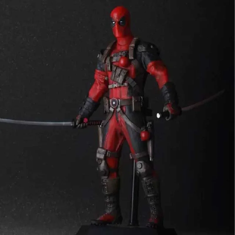 

12 Inch Marvel X-man Deadpool Pvc Anime Figure Toy Cartoon X-man White Red Version Deadpool Display Model Doll Cool Anime Jouet