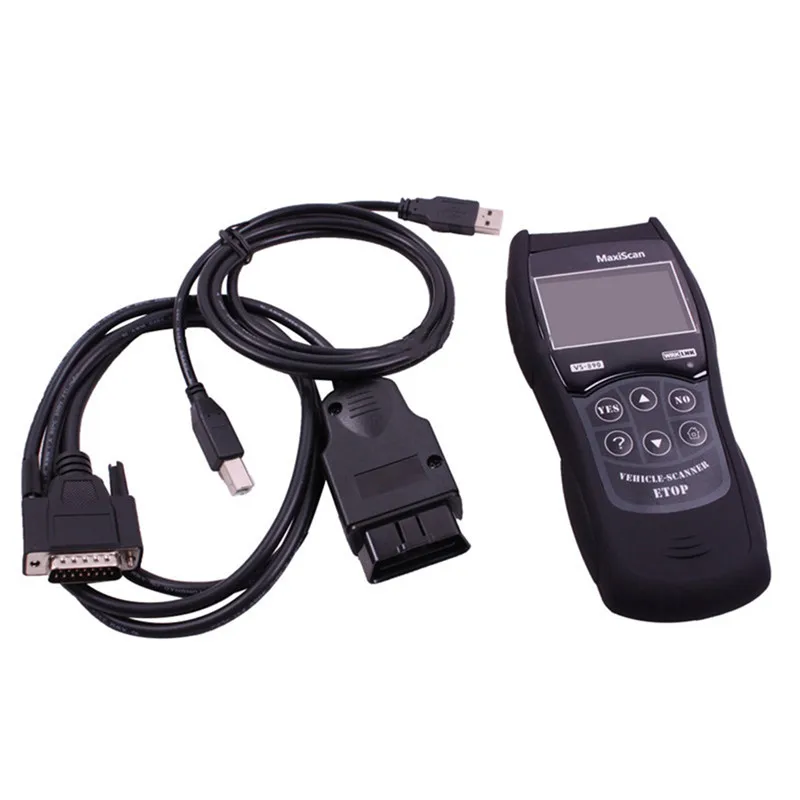 VS 890 автомобильный считыватель кодов VS890 диагностический сканер инструмент Многоязычный VS-890 Авто сканер MaxiScan неисправность двигателя OBD2 EOBD JOBD