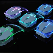 Красочная прозрачная 2,4 ГГц Беспроводная компьютерная мышь 1000 dpi эргономичная арочная компьютерная мышь для ноутбука настольного компьютера Android tv Box