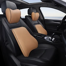 KKYSYELVA пены памяти поясничного поддержка подушки для автомобиля и подголовник средства ухода за кожей Шеи Детские комплект