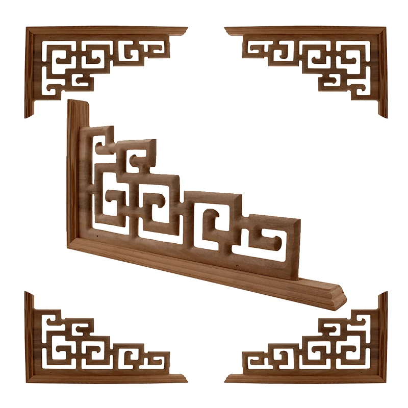 Chinese Style Home Wedding Accessories Furniture Appliques Wood Carving