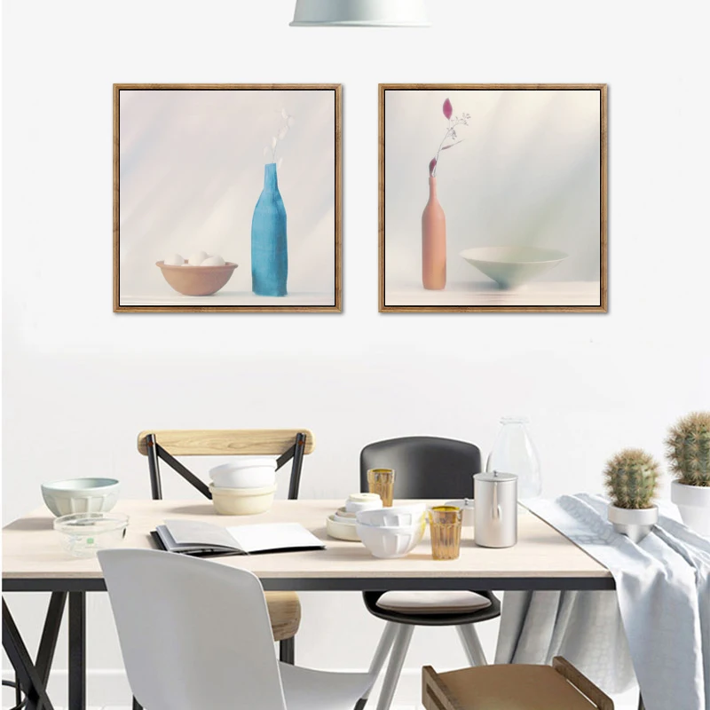 Chinese Traditional Vase Wall Art Canvas Painting Posters and Prints Still Life Wall Pictures for Living Room Decoration Hall