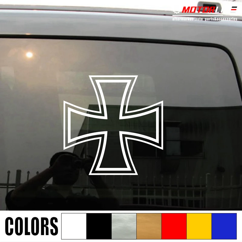 

Iron Cross Decal Sticker Germany Deutschland Car Vinyl pick size color no bkgrd