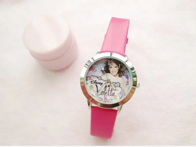 

2016 New fashion brand women Leather strap Watches Lovely Violetta Patterned Watch women girl student Quartz Dress watches gift