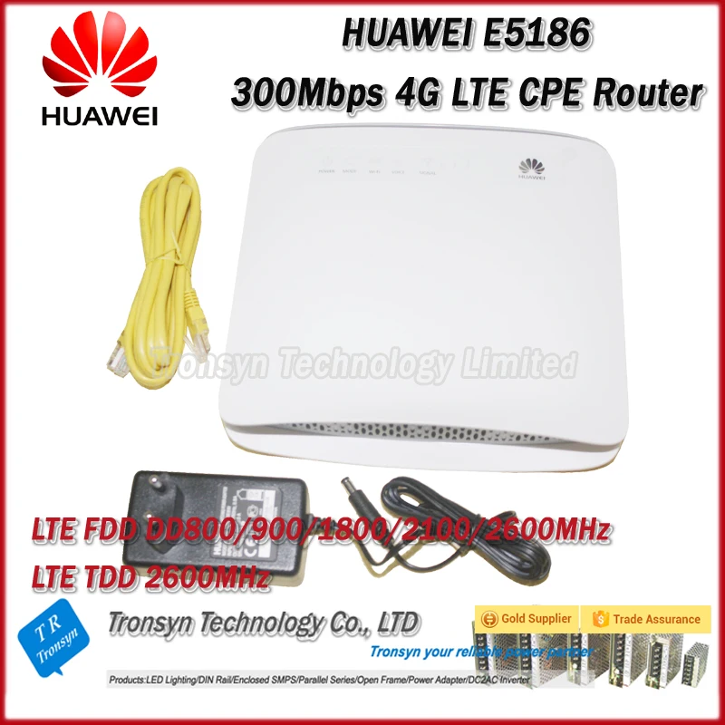 Оптовая продажа Оригинальный разблокированный 300 Мбит/с роутер HUAWEI E5186S 22A 4G LTE WiFi