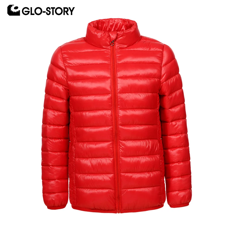 

GLO-STORY Ship From Hungary Children Boys and Girls 2018 New Lightweight Winter Jackets Coat Kids Turtleneck Parkas Tops 7356