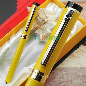 

PICASSO 908 PIONEER SERIES YELLOW FINE NIB FOUNTAIN PEN WITH ORIGINAL BOX