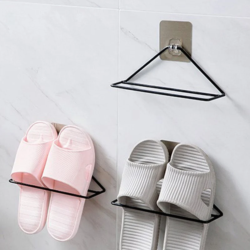 

Creative Corner Wall-mounted Shoe Rack Portable Simple Space Saving Storage Rack Home Shoes Storage Supplies