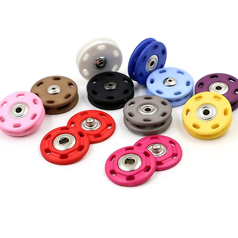 

50pcs/lot snaps buttons high quality mix color Round resin ginger snaps Bracelets fit 18mm
