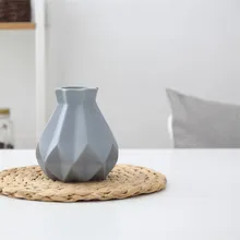 Европейская короткая матовая Алмазная фарфоровая модная ваза керамическая Цветочная ваза для кабинета прихожей для дома, свадебные украшения