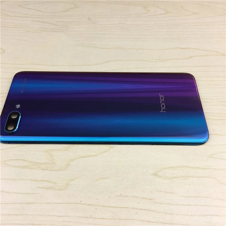 Оригинальное 3D стекло для huawei Honor 10 Задняя стеклянная панель крышка батареи задняя дверь Корпус Замена Honor10 задняя крышка+ клей