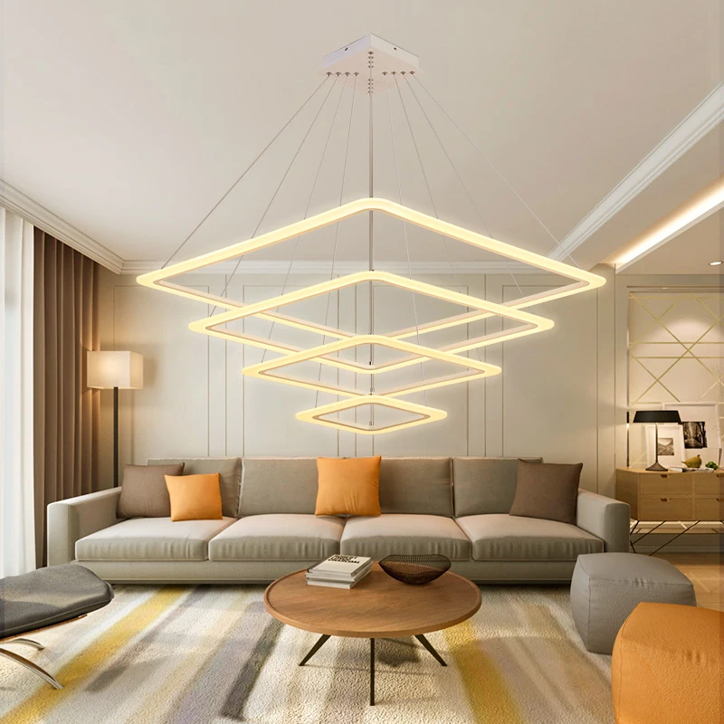 

New Creative modern LED pendant lights Kitchen acrylic+metal suspension hanging ceiling lamp for dinning room lamparas colgantes