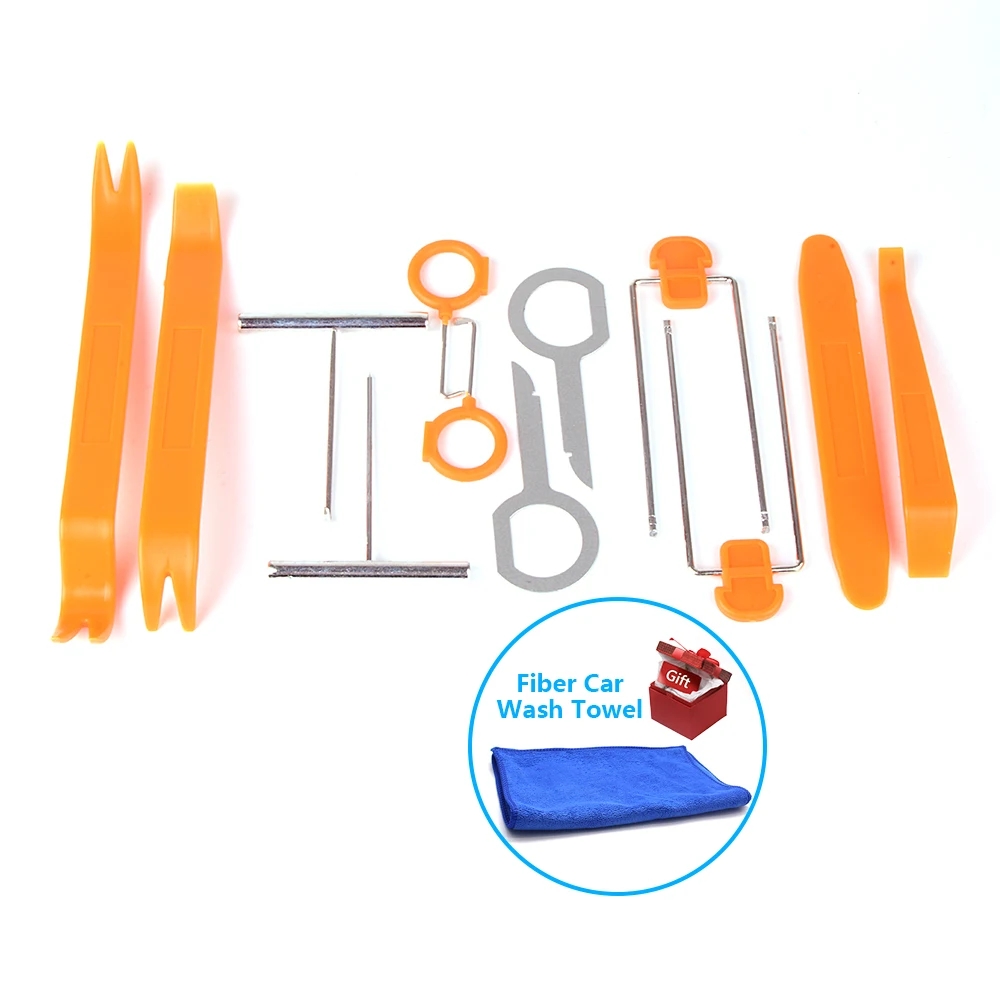 

12 pcs Auto Pry Tools Kit For Car Multimedia Player Car Radio StereoRemoving Set Panel emoval Refitting Dismantle Install Tools