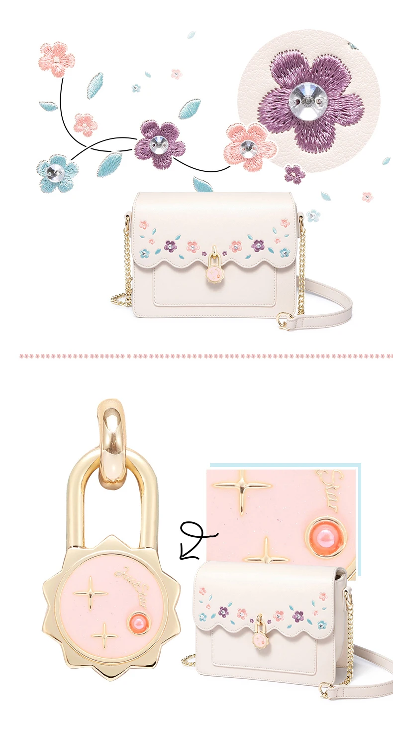 Just star women leather shoulder bag 2