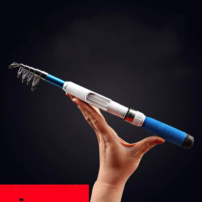 

2019 New Super Hard Mini Fishing Rod 1m-2.3m FRP ice fishing Rod rivers and lakes fishing Equipment Practical Tool