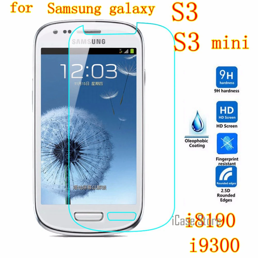 9H Закаленное стекло Защитная пленка для экрана samsung Galaxy S3 S 3 Чехол i8190 III мини I8190N