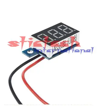 

by dhl or ems 100pcs Mini DC 3.3V To 17V red LED Digital Panel Volt Voltage Meter Voltmeter FREE SHIPPING