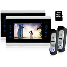 Homefong 10″ Video Door Intercom Door Phone Recording Doorbell Camera Intercom 10 Inch 1200TVL HD Additional Monitor Support 2V2