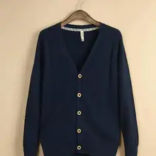 Новая мода тонкий кардиган свитер человек с длинным рукавом V шеи пальто Мужчины вязаный трикотаж сплошной цвет вязаный свитер