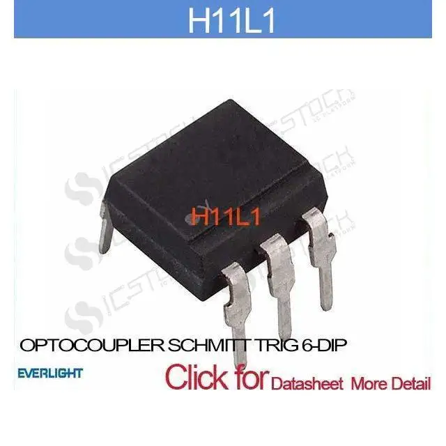 H11L1 OPTOCOUPLER SCHMITT TRIG 6 DIP H11L1|optocoupler|optocoupler ...