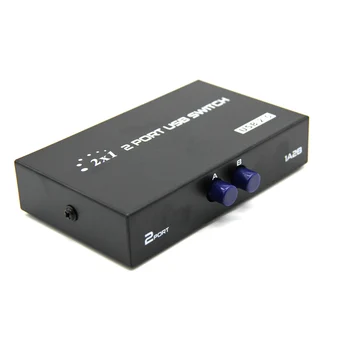 

2 Ports USB 2.0 Sharing Switch Switcher Adapter Box For PC Scanner Printer
