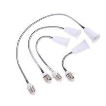 Светодиодный свет лампы держатель лампы 4 размера E27 для E27 адаптер конвертер гибкий удлинитель адаптер разъем