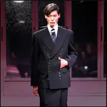 S-6XL новая мужская одежда индивидуальный двубортный большой костюм с лацканами куртки парикмахер костюм для клуба мужской блейзеры костюмы