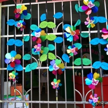 Красочные Блестки ветряная мельница ветер Спиннер домашний сад двор декоративные Детские игрушки May06