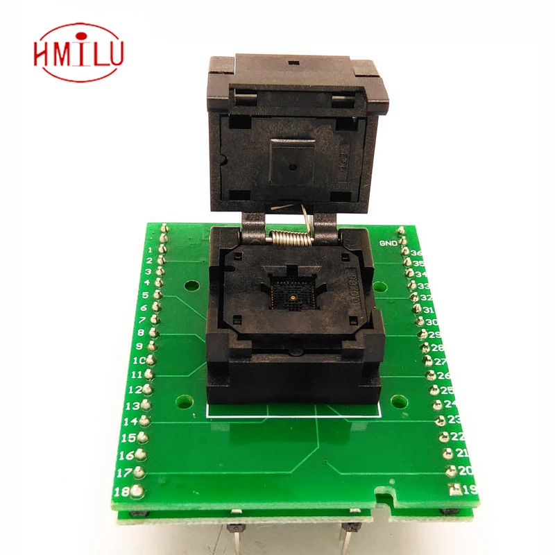 

QFN36 MLF36 WLCSP36 to DIP36 Programming Socket Adapter Pin Pitch 0.5mm IC Body Size 6x6mm IC550-0364-016-G SMT/SMD Test Socket