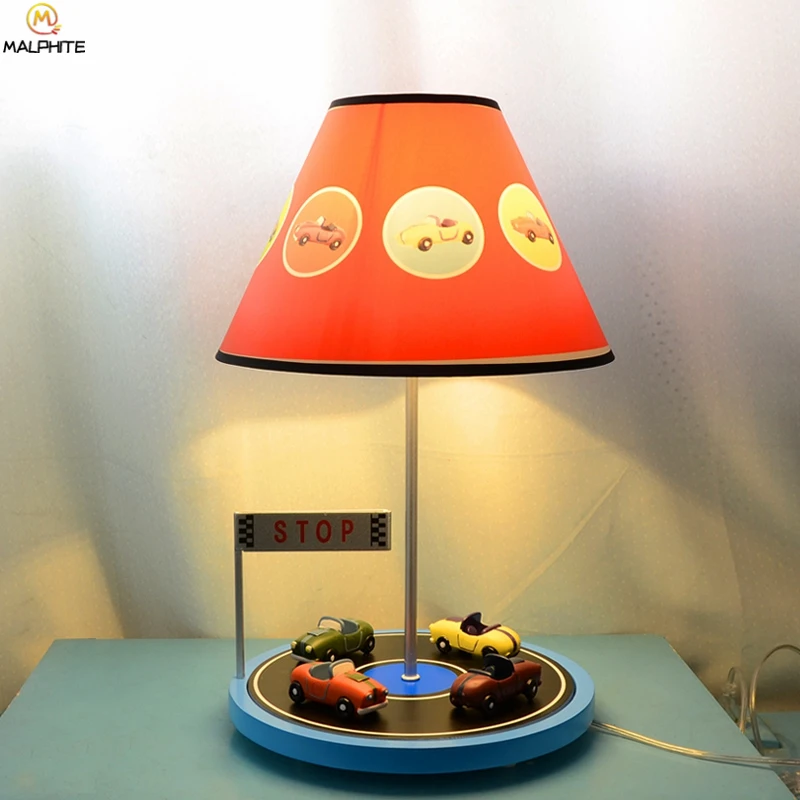 

Modern Wooden Automotive Circuit Table Lamp Kids Bedroom Bedside Living Room Luminaire Lamp Table Home Decor Table Lamp