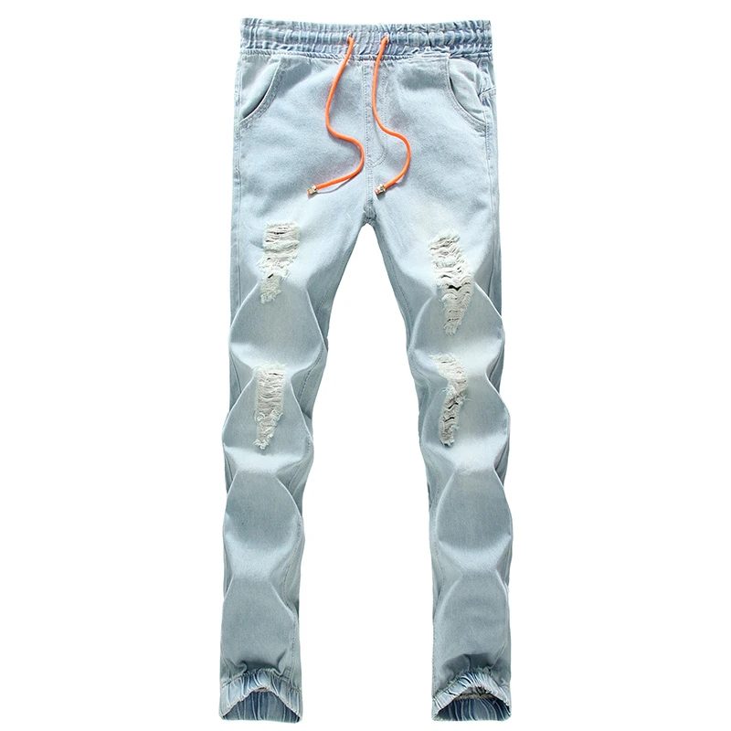 mens jeans with elastic ankles
