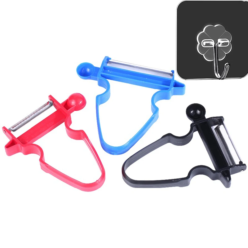 

3PCs With 1 Hook Magic Trio Peeler Set Slicer Shredder Julienne Peeler 304 Stainless Steel Blade Zesters Kitchen Tools