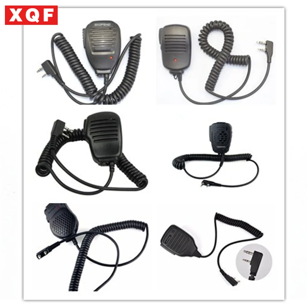 XQF PTT Динамик Микрофон рация микрофон Аксессуары для Kenwood Baofeng Bf 888S UV 5R