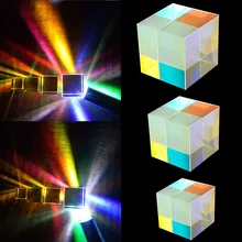 Оптические Инструменты, цветная призма, шестисторонняя яркая световая комбинация, кубическая призма, витражный луч, разделяющая призму