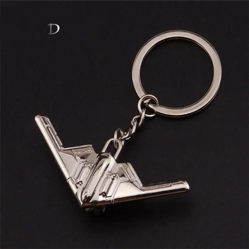 Aircraft Keychain Helicopter Key Chain Fighter Key Pendant Aviation Small Gift Souvenir