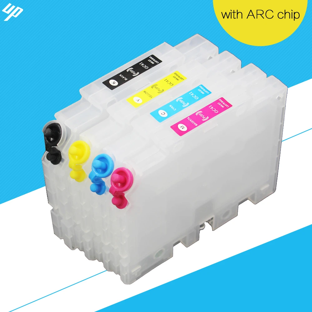 Refill Inks Cartridges for Ricoh Gc41 Gc41 Gc 41 for Ricoh Sg3110 Printer Empty Refill Ink Cartridge With Arc Chips Printer Spare Parts 