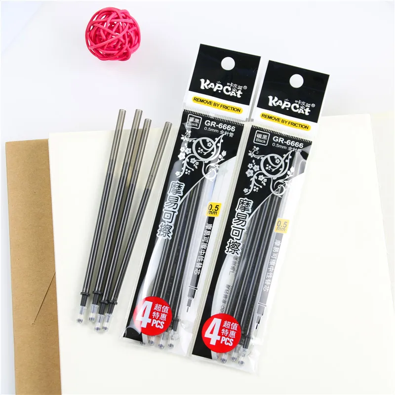 

16 Pcs/set Erasable Pen Refills Blue And Black Ink A Magical Writing Gel Pen Refills