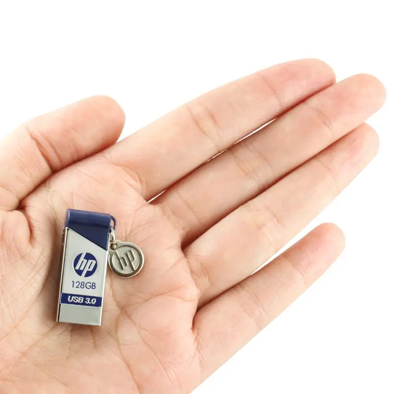 hp USB флеш-накопитель 32 ГБ металлическая классическая Карта памяти 64 Гб 16 Гб Компьютерная память брелок DIY DJ OTG TypeC Флешка 128 ГБ