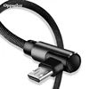 Oppselve 90 Degree Micro USB Cable Fast Charging Charger Phone Data Cord Microusb Cable For Samsung Xiaomi Huawei Type C Cable ► Photo 2/6