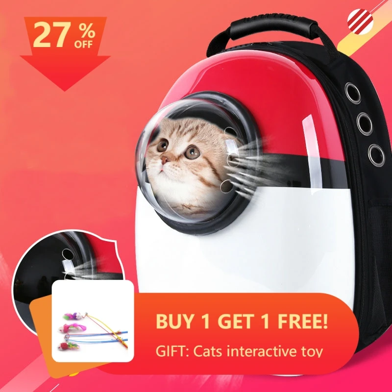 Pet сумка для кошек для собак дорожная кошка переноска двойная сумка на плечо космическая капсула кошка рюкзак для сумки маленькая сумка для животных кошка переноска - изображение